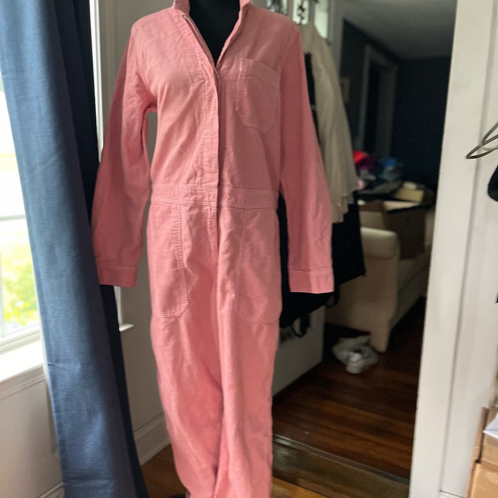 J crew corduroy rose pink jumpsuit